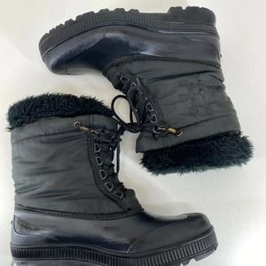 Sorel Rain Snow Winter Waterproof Womens Black Boots Size 8